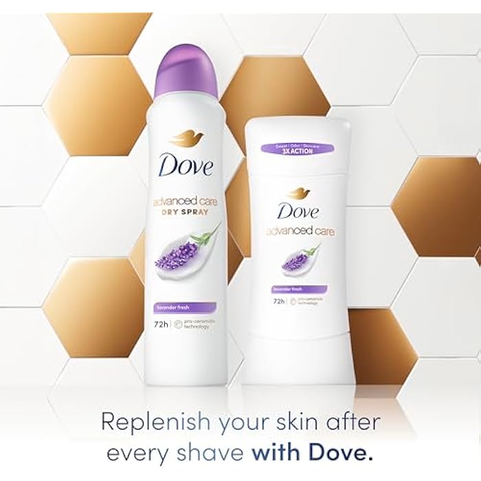 Dove Advanced Care Antiperspirant Deodorant Stick Lavender Fresh for Helping Repair Skin Barrier After Shaving, with 72-Hour Sweat & Odor Protection, 2.6 oz - Image 5